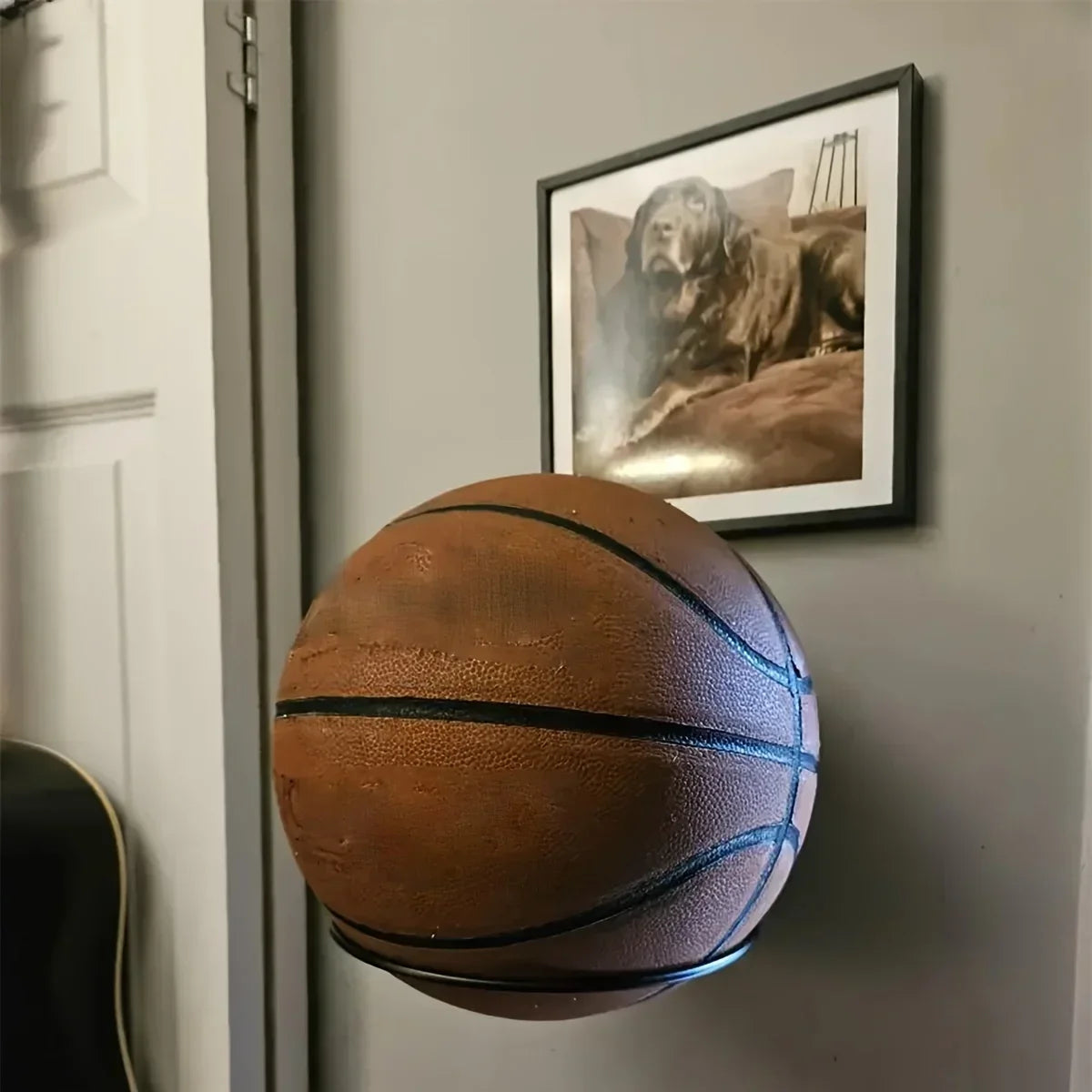 Metal wall sports stand for basketball, football, volleyball