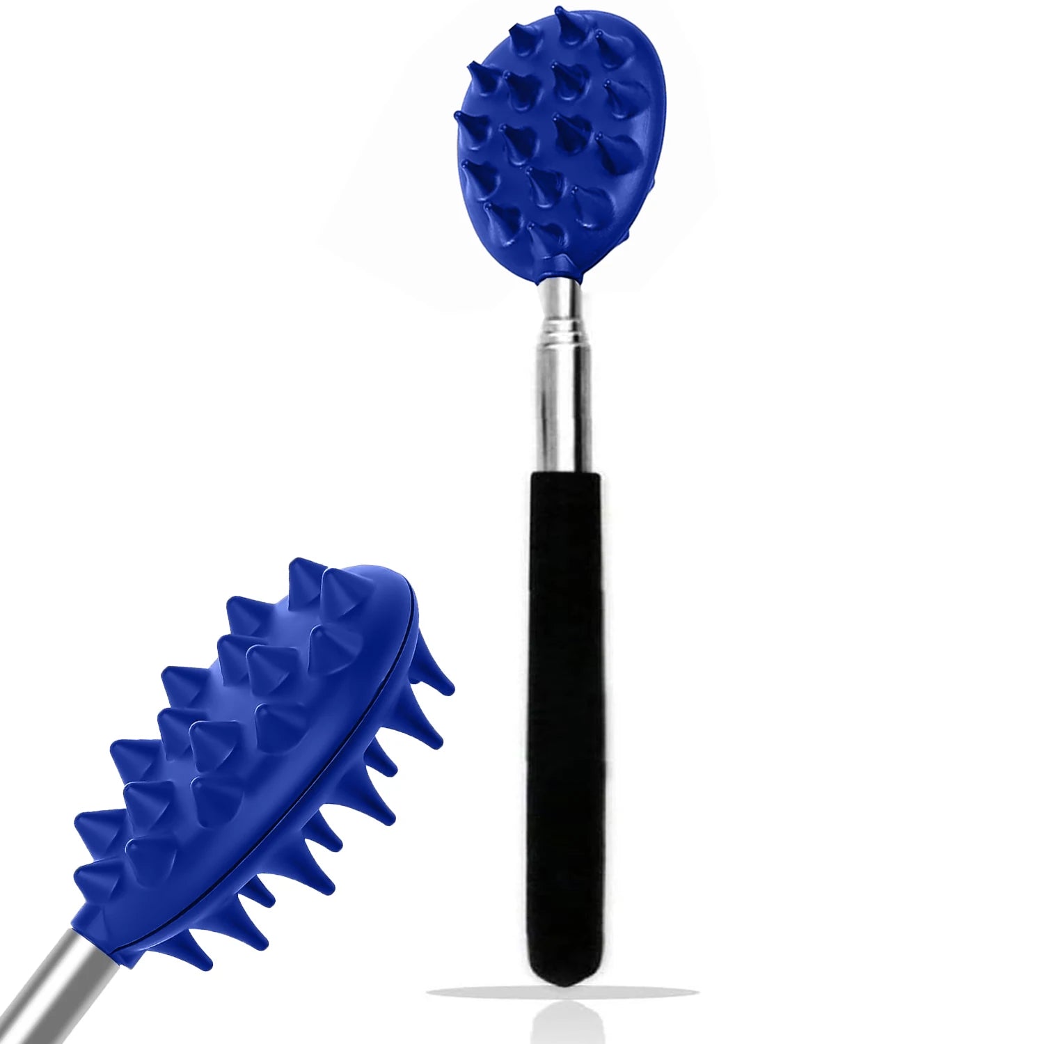 Extendable Cactus Back Scratcher with Dual Spikes - Retractable Itch Stick for All