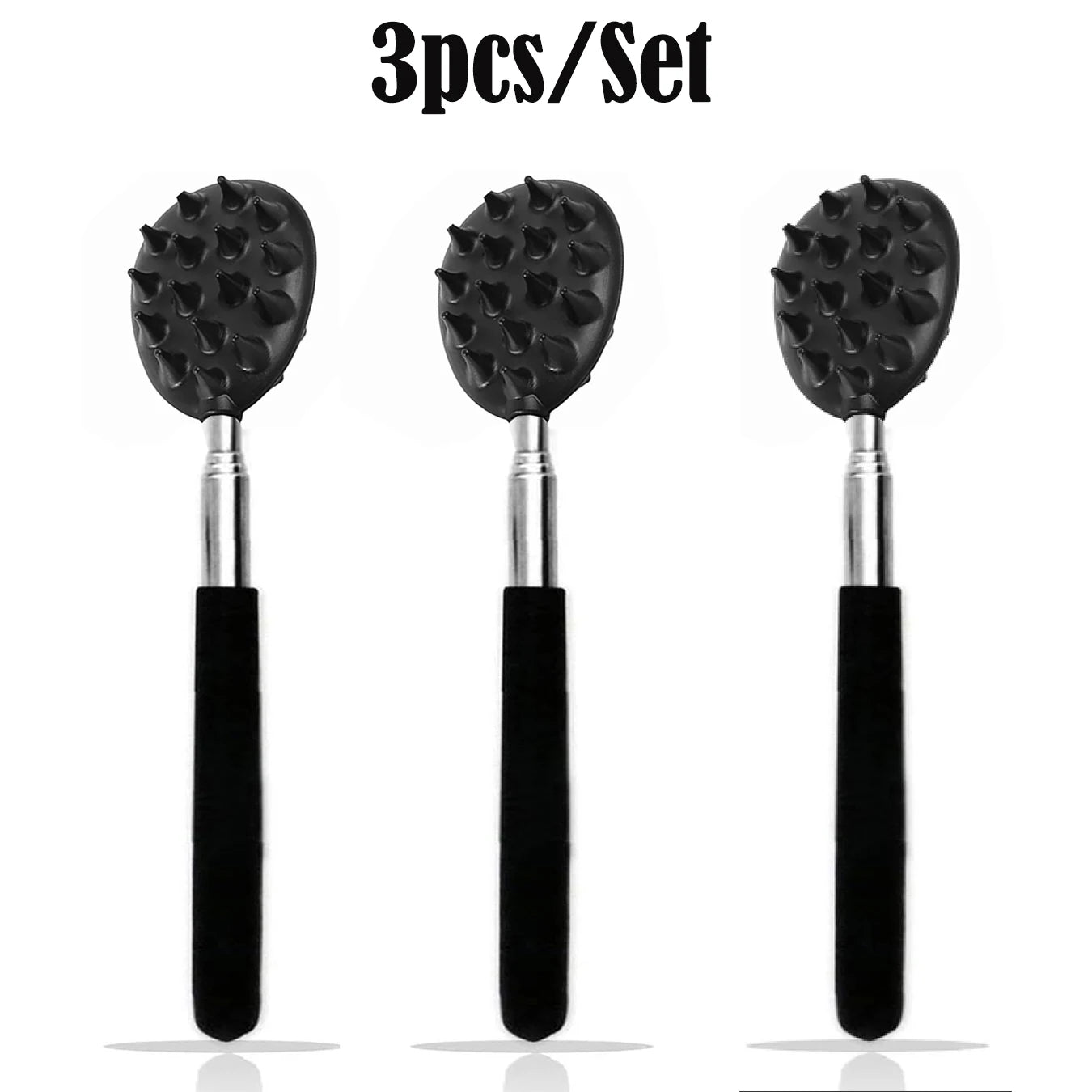 Extendable Cactus Back Scratcher with Dual Spikes - Retractable Itch Stick for All