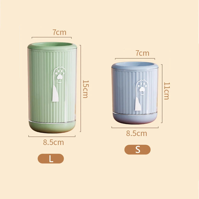 Portable Silicone Dog Paw Cleaning Cup – Detachable Pet Foot Washer for Dogs & Cats | Gentle Soft-Bristle Paw Cleaner