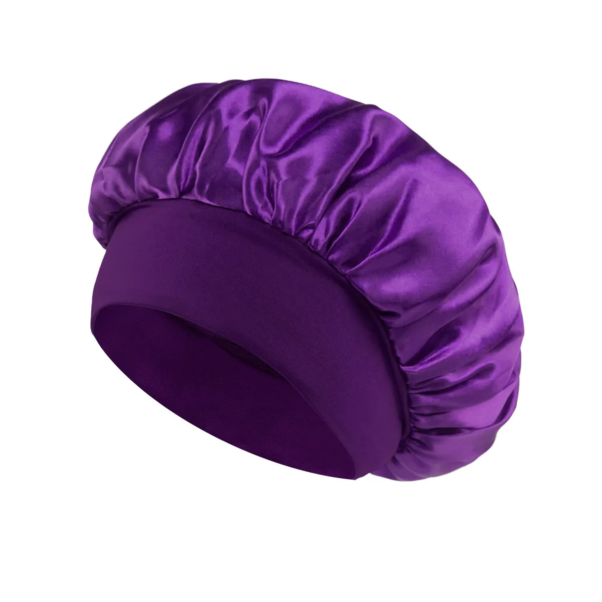 Luxury Satin Hair Bonnet – Silk-Lined Sleep Cap for Long Hair, Shower, or Nighttime Care