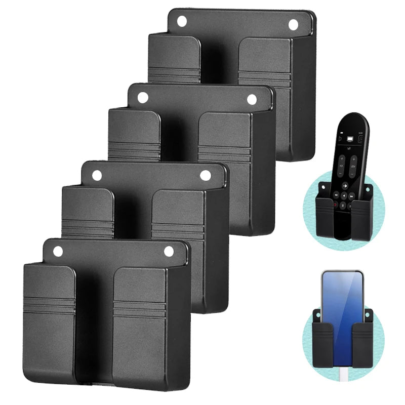 Self-Adhesive Wall Storage Holder – No-Drill Organizer for Remotes, Phones, and Small Accessories