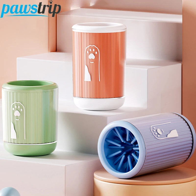 Portable Silicone Dog Paw Cleaning Cup – Detachable Pet Foot Washer for Dogs & Cats | Gentle Soft-Bristle Paw Cleaner