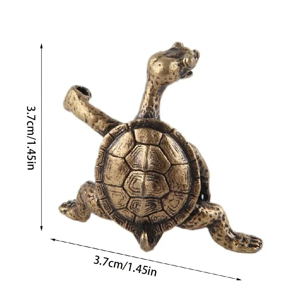 Turtle-Shaped Incense Censer – Small Bronze Burner for Sandalwood Sticks, Home Decoration & Gift