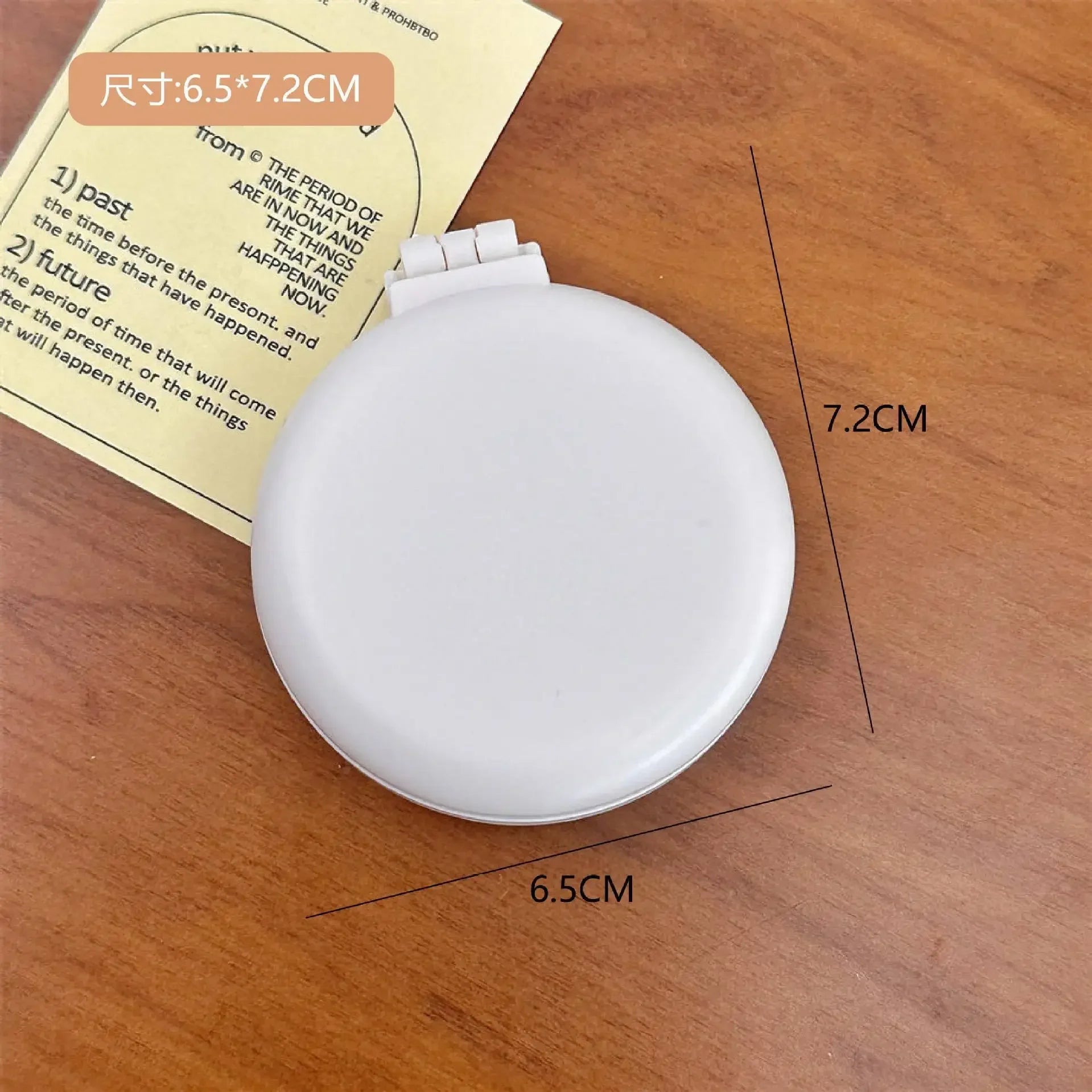 Portable Folding Hair Comb with Mirror – Compact Air Cushion Brush for Women & Girls