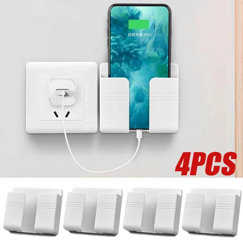 Self-Adhesive Wall Storage Holder – No-Drill Organizer for Remotes, Phones, and Small Accessories