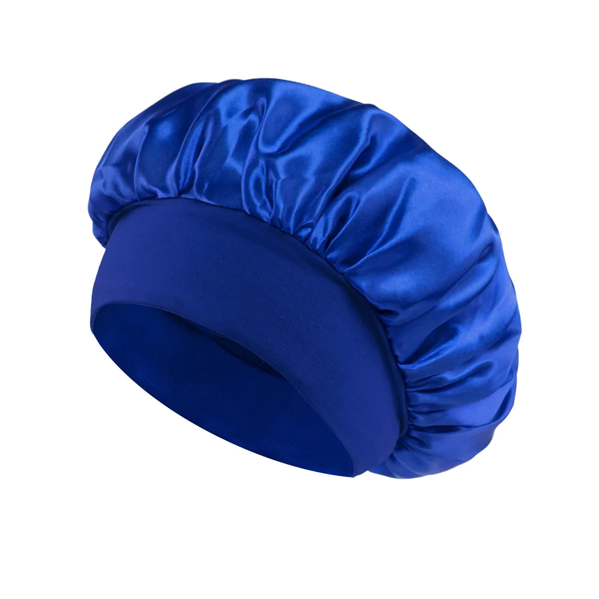 Luxury Satin Hair Bonnet – Silk-Lined Sleep Cap for Long Hair, Shower, or Nighttime Care