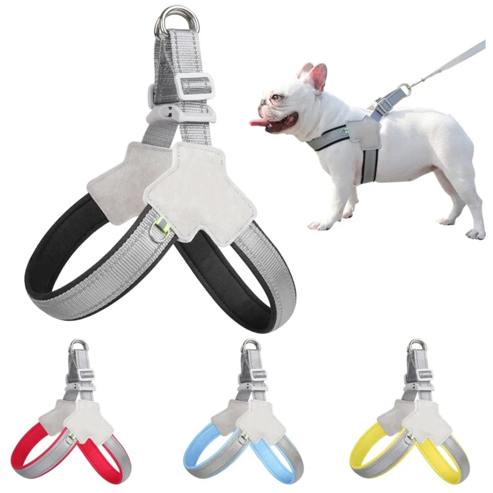 Comfort-Fit Reflective Pet Harness – Safe, No-Pull Design for Small Dogs, Puppies & Cats