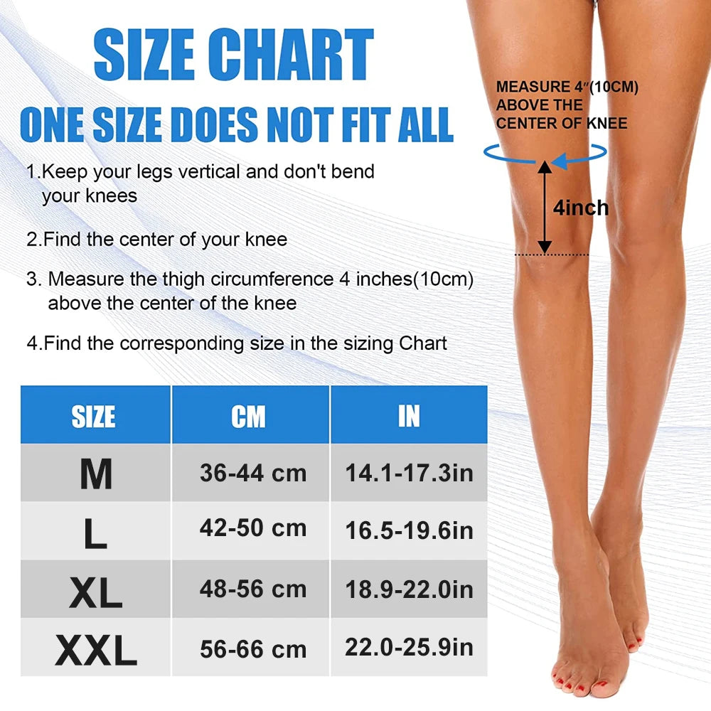1 Pair Full-Length Compression Leg Sleeves – Unisex for Sports, Running, Cycling & Basketball