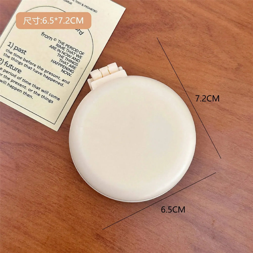 Portable Folding Hair Comb with Mirror – Compact Air Cushion Brush for Women & Girls