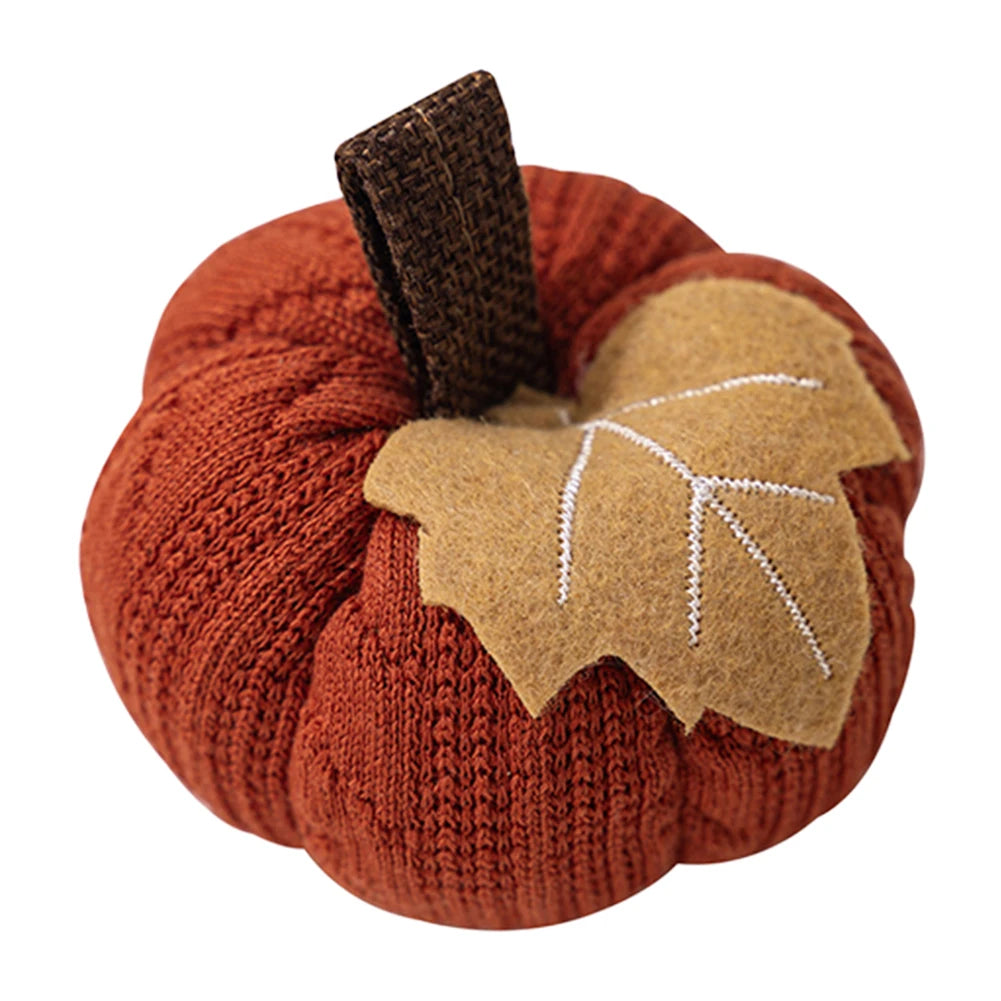 1pc Knitted Wool Pumpkin – Soft, Reusable Decoration for Thanksgiving, Harvest, Halloween & Home Decor