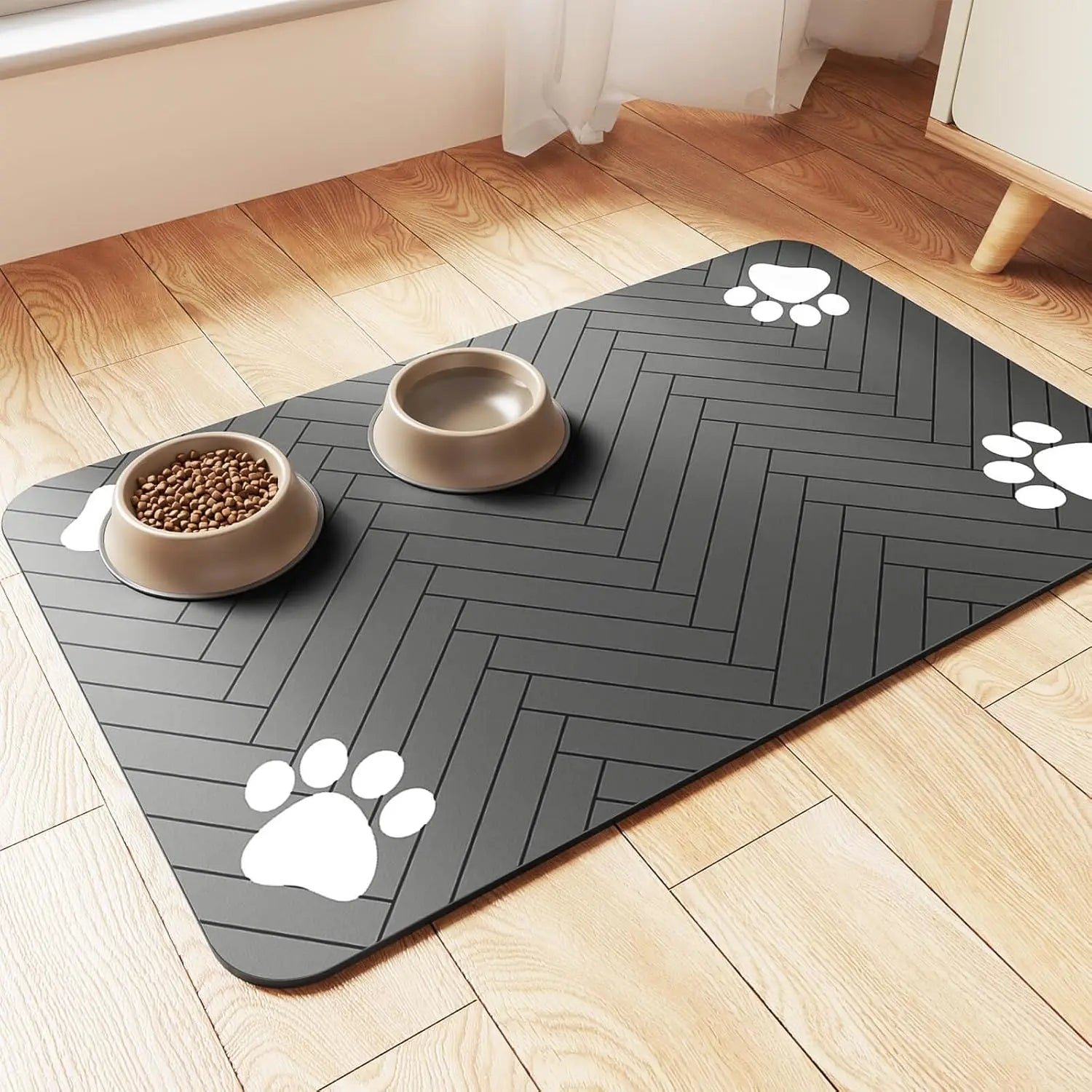 Waterproof Pet Feeding Mat – Quick-Dry Placemat for Dog & Cat Bowls