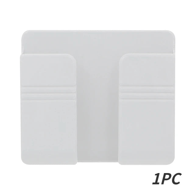 Self-Adhesive Wall Storage Holder – No-Drill Organizer for Remotes, Phones, and Small Accessories