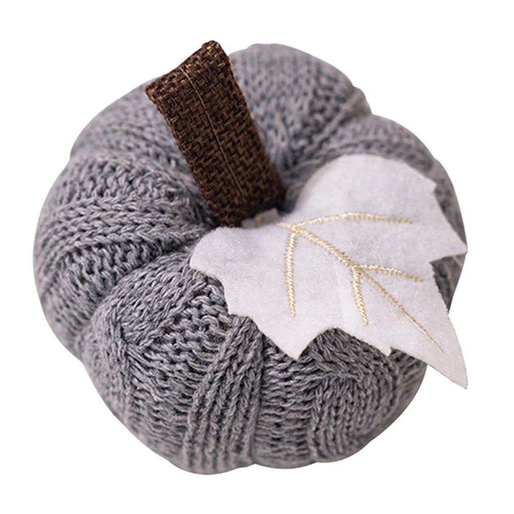 1pc Knitted Wool Pumpkin – Soft, Reusable Decoration for Thanksgiving, Harvest, Halloween & Home Decor