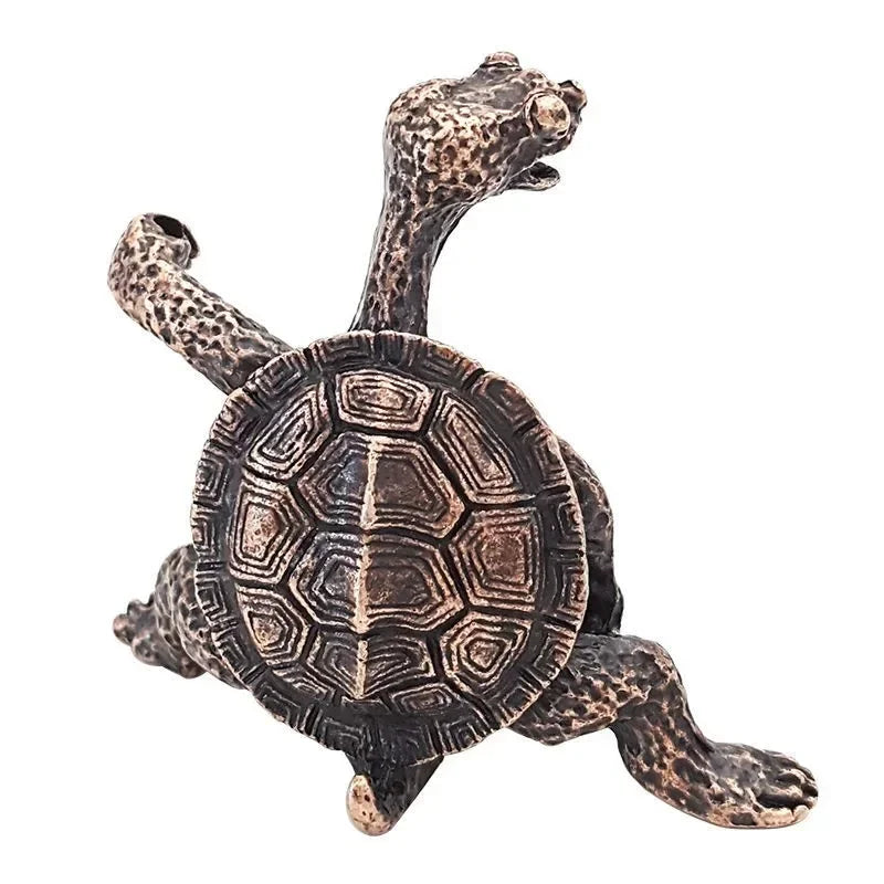 Turtle-Shaped Incense Censer – Small Bronze Burner for Sandalwood Sticks, Home Decoration & Gift