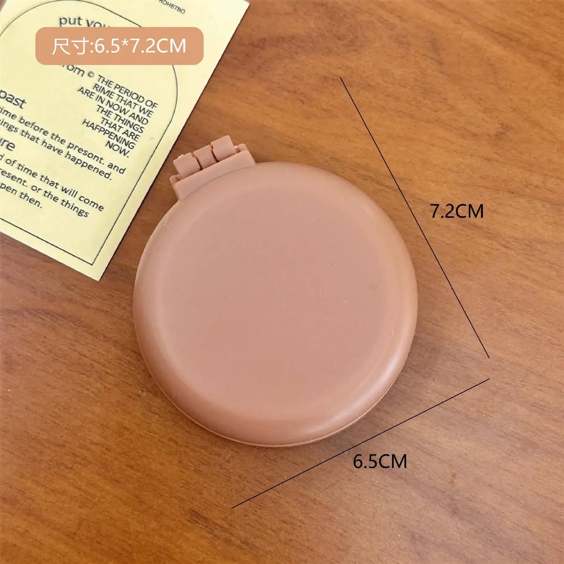 Portable Folding Hair Comb with Mirror – Compact Air Cushion Brush for Women & Girls