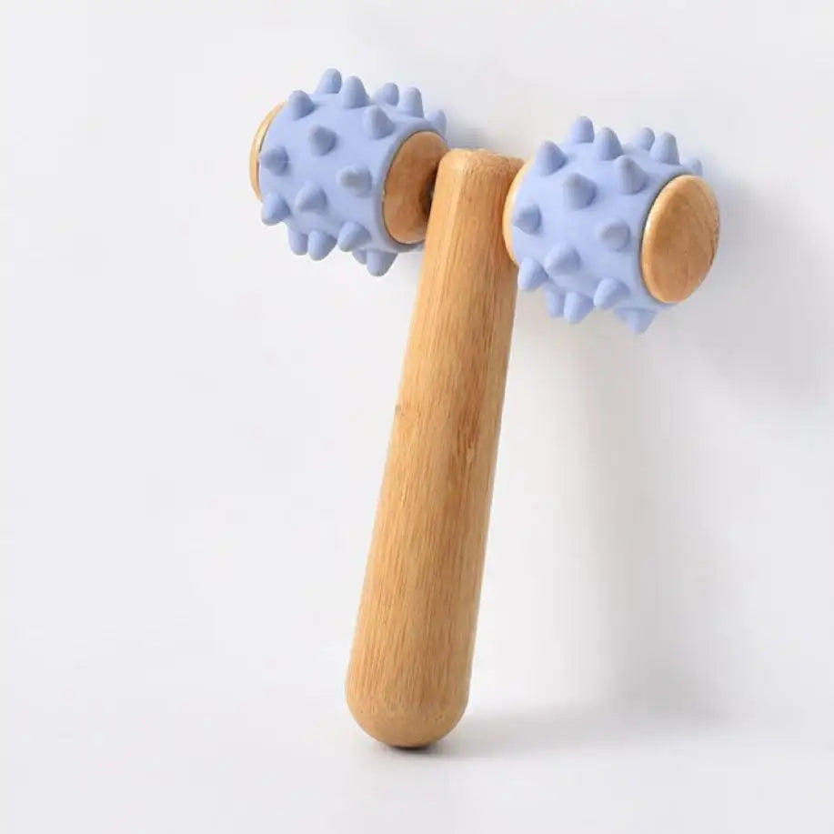 Portable T-Shaped Body Massager – Multi-Purpose Roller for Face, Neck, Legs, and Abdomen