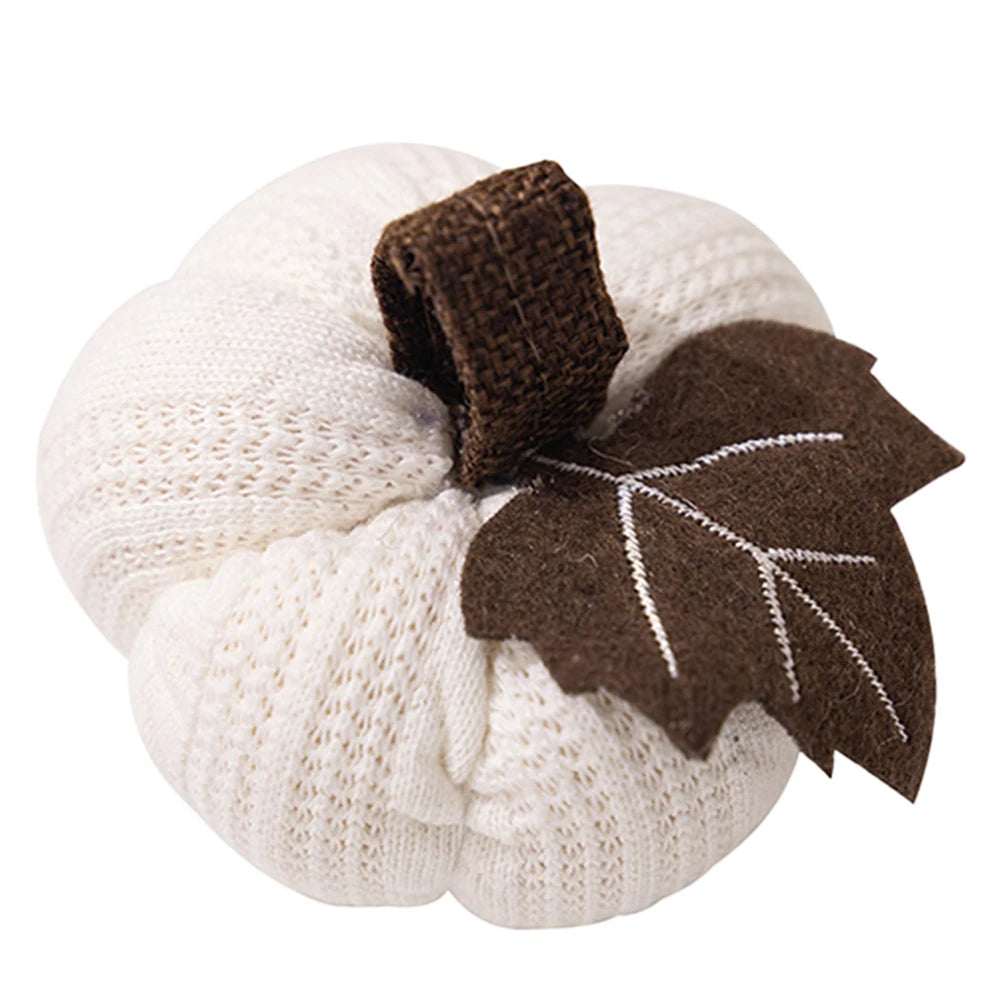 1pc Knitted Wool Pumpkin – Soft, Reusable Decoration for Thanksgiving, Harvest, Halloween & Home Decor
